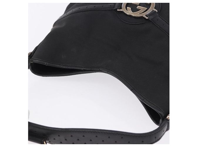 Borsa a tracolla GUCCI Interlocking Canvas Black Silver 114879 Auth am12452A Nero Argento - vista 6
