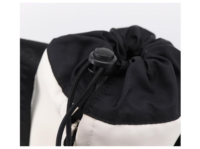 CHANEL Sport-Getränkehalter Nylon White Black CC Auth ka5764A Schwarz Weiß - Ansicht 15