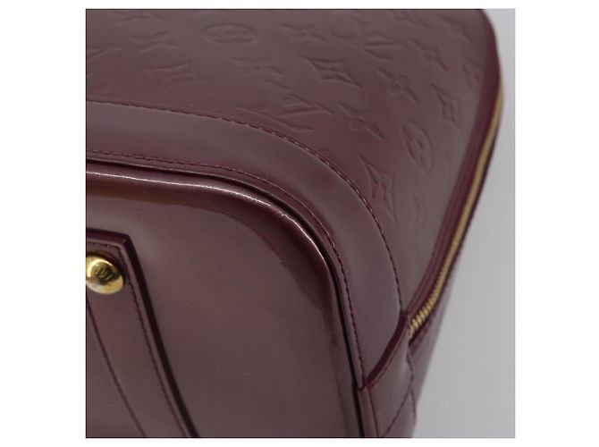 LOUIS VUITTON Monogram Vernis Alma GM Hand Bag Violet M93594 LV Auth 195927V Porpora - vista 10