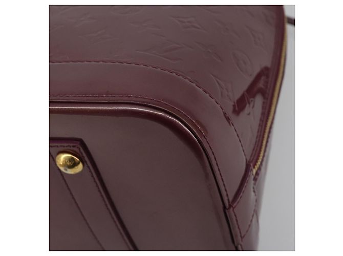 LOUIS VUITTON Monogram Vernis Alma GM Hand Bag Violet M93594 LV Auth 195927V Porpora - vista 12