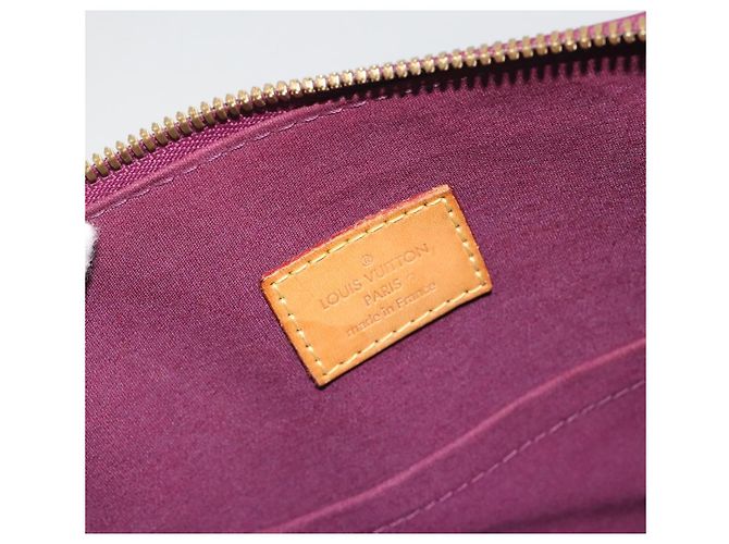 LOUIS VUITTON Monogram Vernis Alma GM Hand Bag Violet M93594 LV Auth 195927V Porpora - vista 17