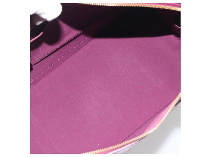 LOUIS VUITTON Monogram Vernis Alma GM Hand Bag Violet M93594 LV Auth 195927V Porpora - vista 18