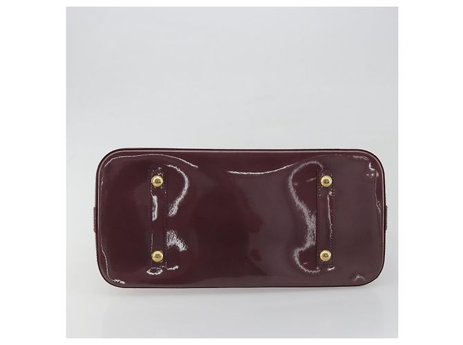 LOUIS VUITTON Monogram Vernis Alma GM Hand Bag Violet M93594 LV Auth 195927V Porpora - vista 9