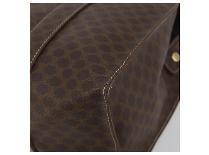 Céline Borsa Tote CELINE Macadam Canvas PVC Pelle Marrone Oro Auth mr2848 D'oro - vista 10