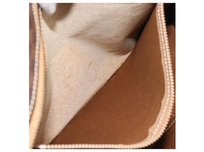 Céline Borsa Tote CELINE Macadam Canvas PVC Pelle Marrone Oro Auth mr2848 D'oro - vista 22