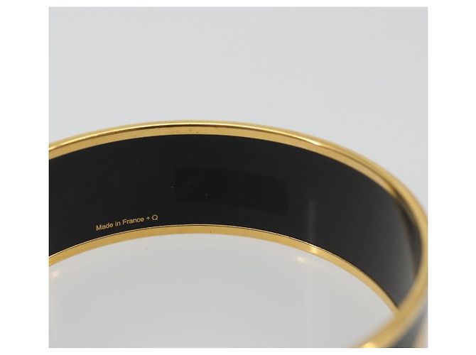 Hermès HERMES Email MM Bracelet Metal Black Gold Auth 198832M Nero D'oro - vista 9