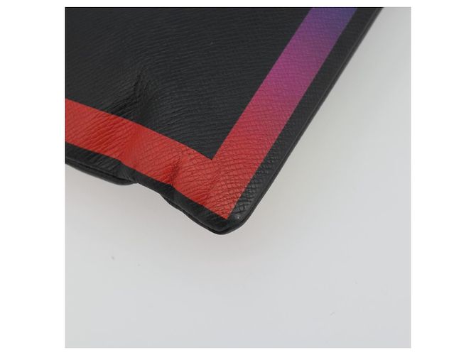 LOUIS VUITTON taiga rainbow Chain Pochette A4 Bag Black M30347 LV Auth 195606A Nero - vista 11