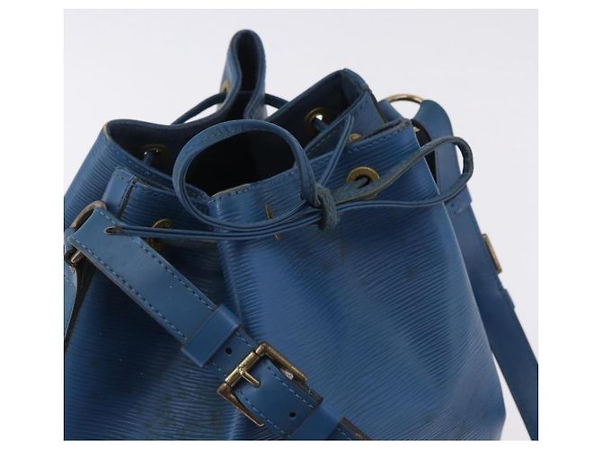 Borsa a tracolla LOUIS VUITTON Epi Petit Noe Blu M44105 LV Auth 198514 - vista 16