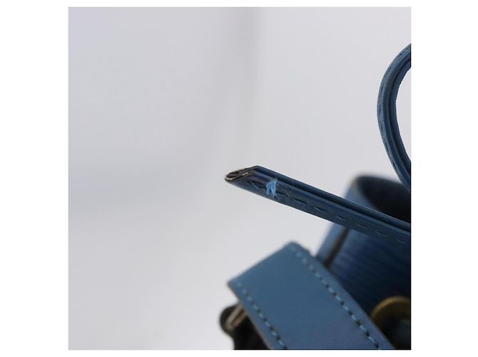 Borsa a tracolla LOUIS VUITTON Epi Petit Noe Blu M44105 LV Auth 198514 - vista 17