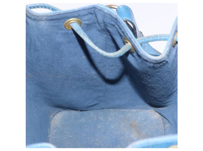 Borsa a tracolla LOUIS VUITTON Epi Petit Noe Blu M44105 LV Auth 198514 - vista 19