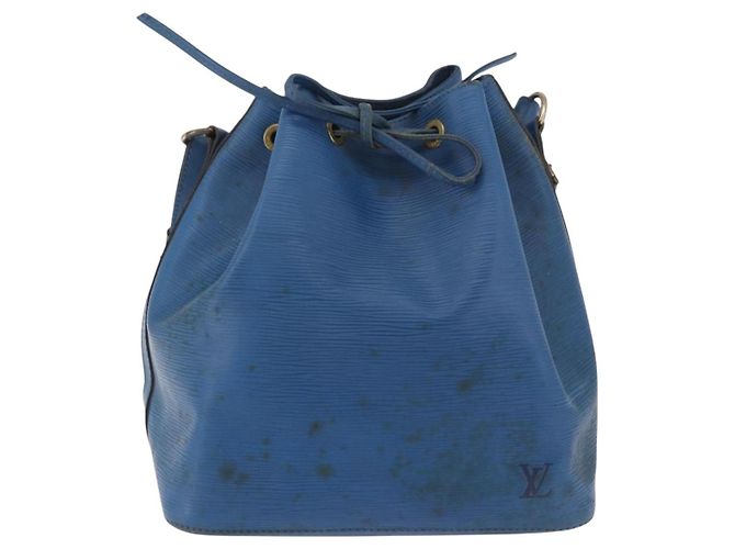 Borsa a tracolla LOUIS VUITTON Epi Petit Noe Blu M44105 LV Auth 198514 - vista 2