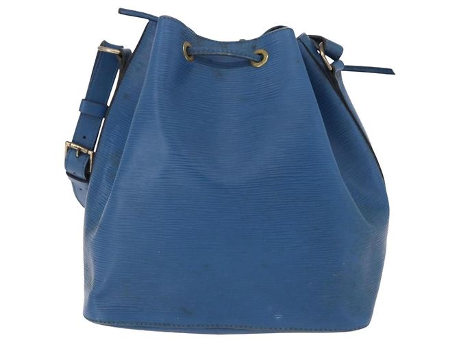 Borsa a tracolla LOUIS VUITTON Epi Petit Noe Blu M44105 LV Auth 198514 - vista 3
