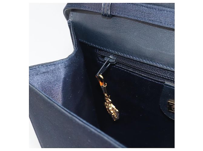 Borsa a spalla GUCCI Nylon Navy Gold Tone 004 110 0277 Auth BA14973 Blu navy - vista 20