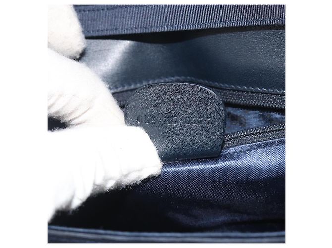 Borsa a spalla GUCCI Nylon Navy Gold Tone 004 110 0277 Auth BA14973 Blu navy - vista 22