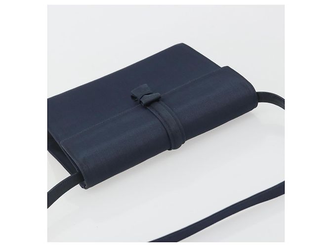 Borsa a spalla GUCCI Nylon Navy Gold Tone 004 110 0277 Auth BA14973 Blu navy - vista 6