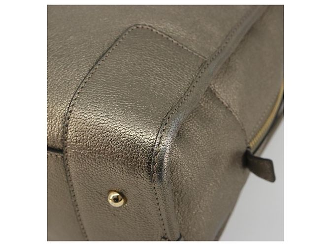 LOEWE Amazon 34 Handtasche Leder Gold authentisch 196701V Golden - Ansicht 10