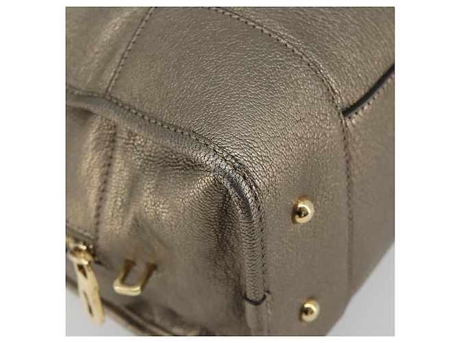 LOEWE Amazon 34 Handtasche Leder Gold authentisch 196701V Golden - Ansicht 11