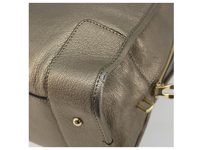 LOEWE Amazon 34 Handtasche Leder Gold authentisch 196701V Golden - Ansicht 12
