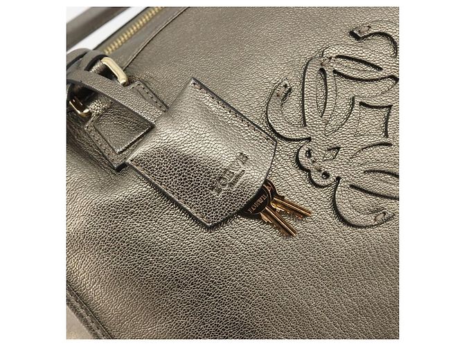 LOEWE Amazon 34 Handtasche Leder Gold authentisch 196701V Golden - Ansicht 15