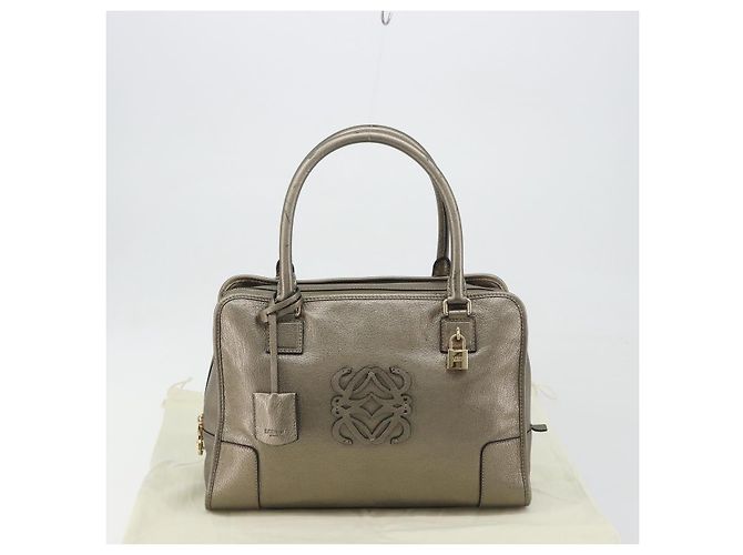 LOEWE Amazon 34 Handtasche Leder Gold authentisch 196701V Golden - Ansicht 26