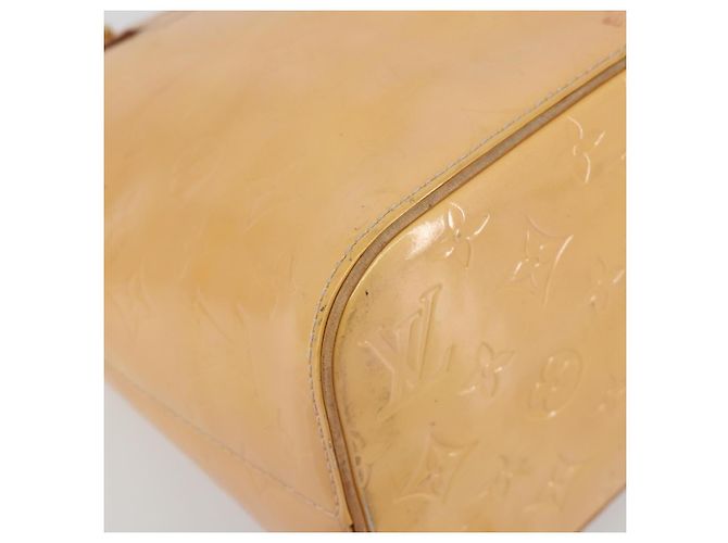Borsa a mano LOUIS VUITTON Monogram Vernis Houston Rose M91054 LV Auth am12269 Marrone - vista 11