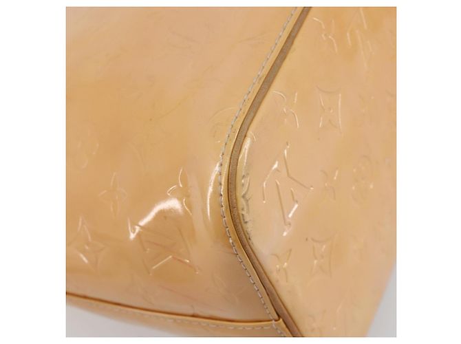 Borsa a mano LOUIS VUITTON Monogram Vernis Houston Rose M91054 LV Auth am12269 Marrone - vista 13