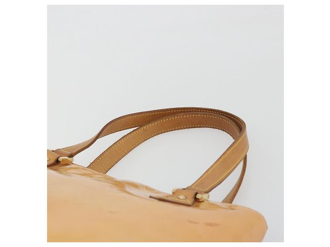 Borsa a mano LOUIS VUITTON Monogram Vernis Houston Rose M91054 LV Auth am12269 Marrone - vista 8