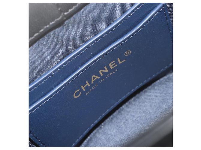 CHANEL Matelasse Chain Shoulder Vanity Bag aus schwarzem Lammleder CC Auth 198651SAM - Ansicht 20