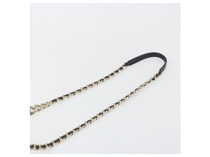 CHANEL Matelasse Chain Shoulder Vanity Bag aus schwarzem Lammleder CC Auth 198651SAM - Ansicht 8