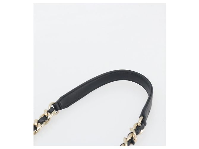 CHANEL Matelasse Chain Shoulder Vanity Bag aus schwarzem Lammleder CC Auth 198651SAM - Ansicht 9