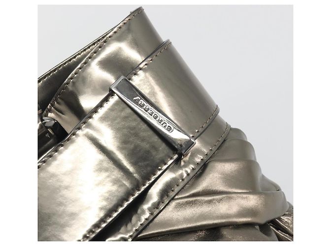Bolso de mano BURBERRY de cuero dorado Auth BA14780 - vista 14