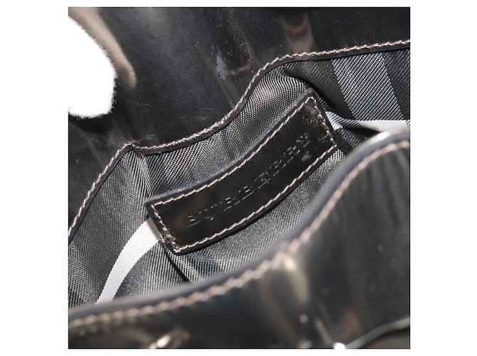 Bolso de mano BURBERRY de cuero dorado Auth BA14780 - vista 16