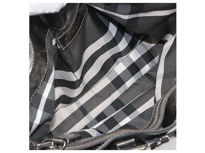 Bolso de mano BURBERRY de cuero dorado Auth BA14780 - vista 17