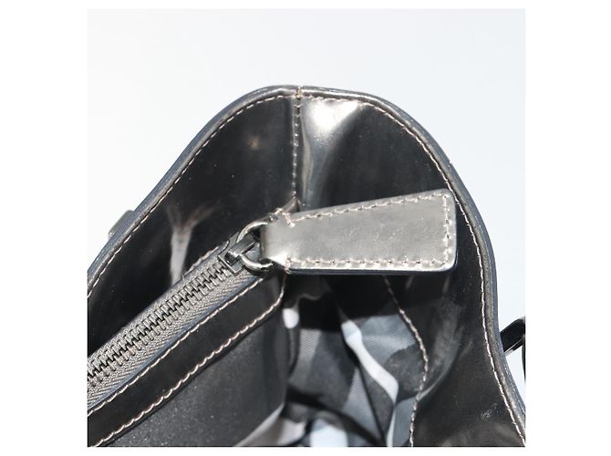Bolso de mano BURBERRY de cuero dorado Auth BA14780 - vista 20