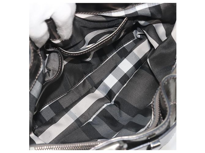 Bolso de mano BURBERRY de cuero dorado Auth BA14780 - vista 22