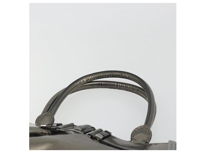 Bolso de mano BURBERRY de cuero dorado Auth BA14780 - vista 8