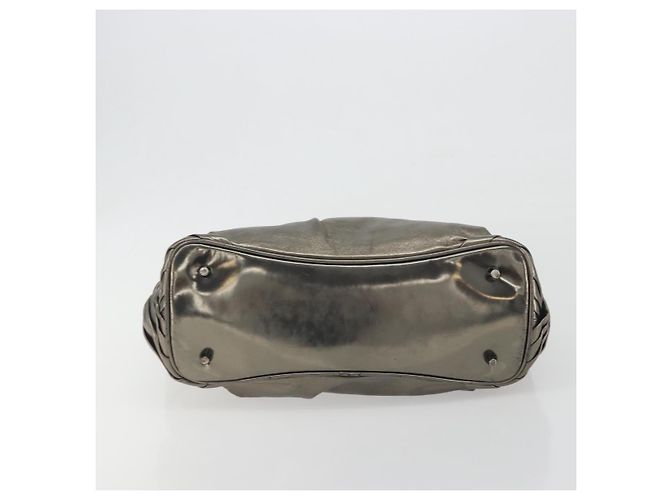 Bolso de mano BURBERRY de cuero dorado Auth BA14780 - vista 9