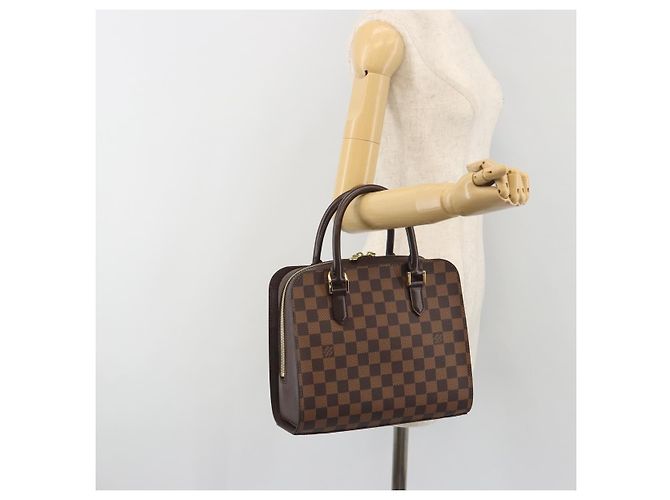 Bolsa de mão LOUIS VUITTON Damier Ebene Triana N51155 LV Auth am12239SAV - vista 24