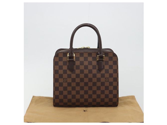 Bolsa de mão LOUIS VUITTON Damier Ebene Triana N51155 LV Auth am12239SAV - vista 25