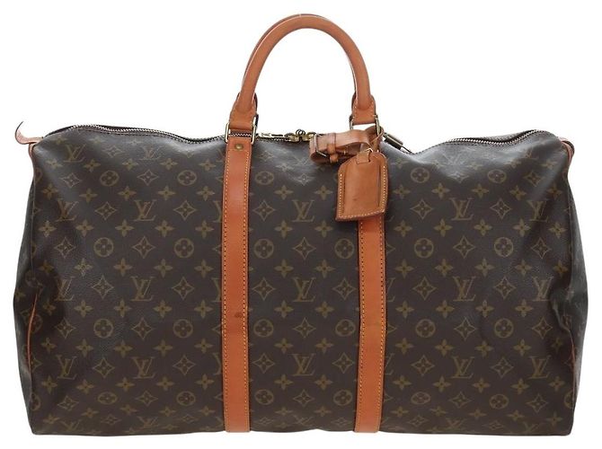 LOUIS VUITTON Monogram Keepall 50 Boston Bag M41426 LV Auth 194936V Monogramma - vista 2