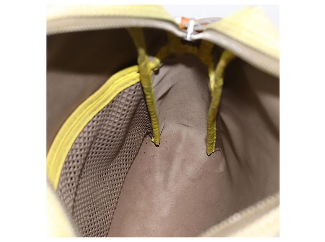 LOUIS VUITTON Damier Geant LV Cup Weatherly Bag Yellow M80636 LV Auth 198525 Giallo - vista 16