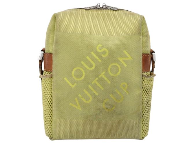 LOUIS VUITTON Damier Geant LV Cup Weatherly Bag Yellow M80636 LV Auth 198525 Giallo - vista 2