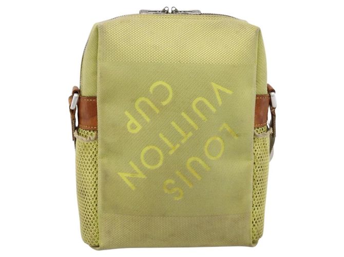 LOUIS VUITTON Damier Geant LV Cup Weatherly Bag Yellow M80636 LV Auth 198525 Giallo - vista 3