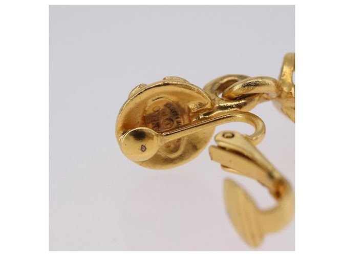 Orecchini CHANEL Metallo Tono Oro CC Auth 198823V - vista 10