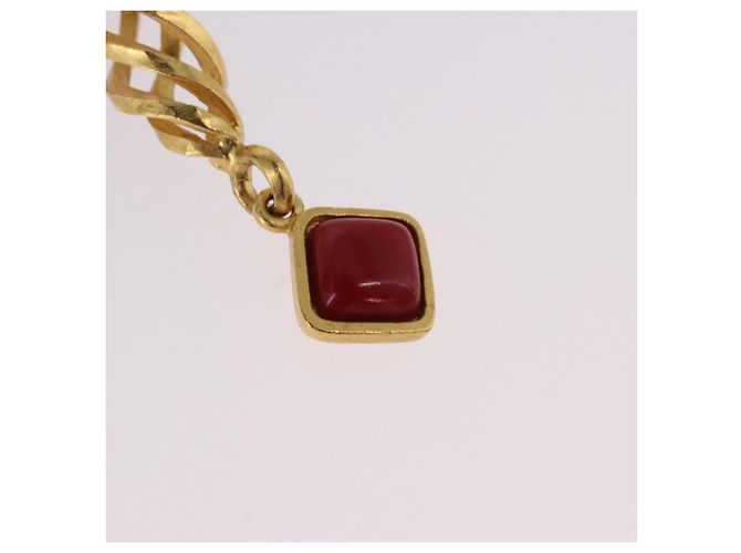 Orecchini CHANEL Metallo Tono Oro CC Auth 198823V - vista 4