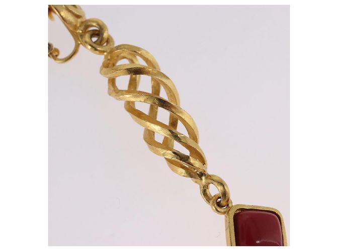 Orecchini CHANEL Metallo Tono Oro CC Auth 198823V - vista 5