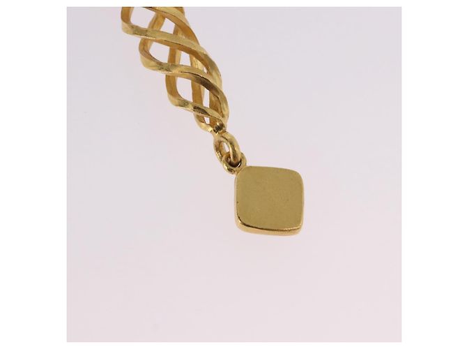 Orecchini CHANEL Metallo Tono Oro CC Auth 198823V - vista 7