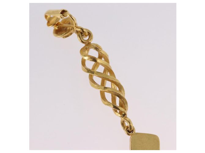 Orecchini CHANEL Metallo Tono Oro CC Auth 198823V - vista 8