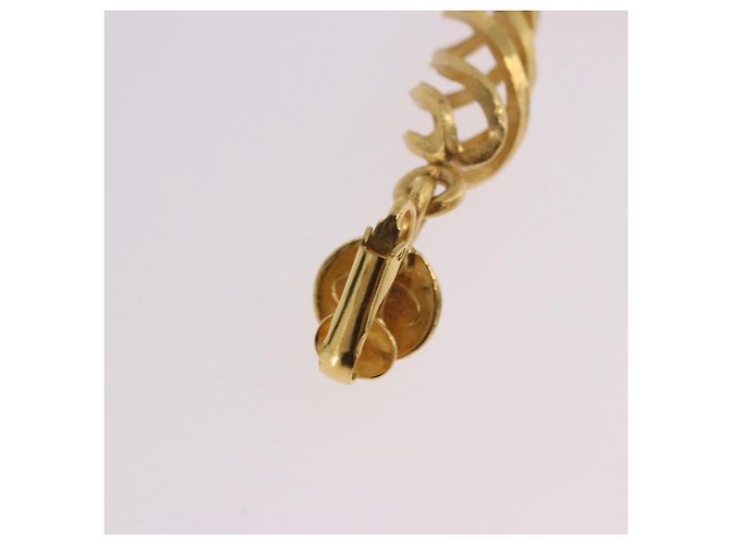 Orecchini CHANEL Metallo Tono Oro CC Auth 198823V - vista 9