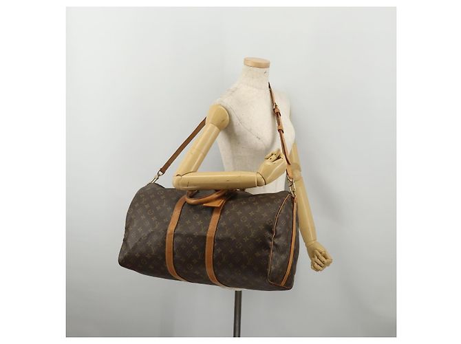LOUIS VUITTON Monogram Keepall Bandouliere 45 Boston Bag M41418 LV Auth 194750 Monogramma - vista 24